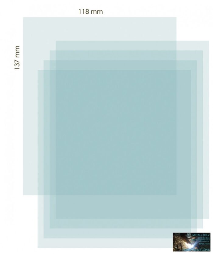 IWELD FALCON 5.5 KÜLSŐ VÉDŐPLEXI 137X118MM - Image 1