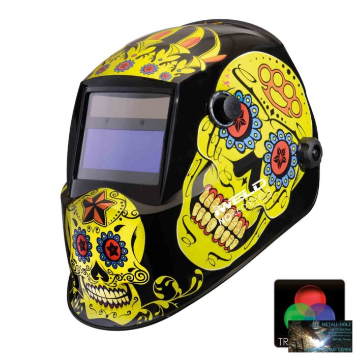 8NRDE2FLWSKL IWELD NORED EYE 3 Automata hegesztő fejpajzs (virág-koponya) - Image 1