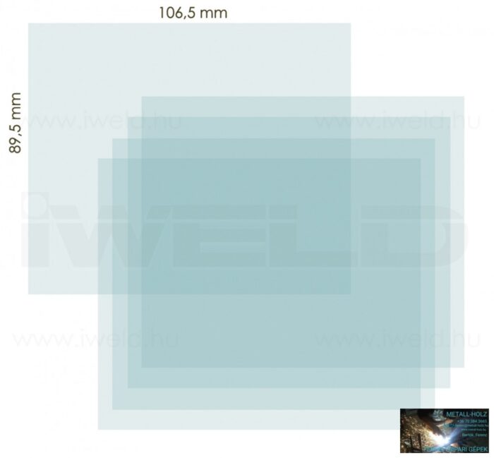 8PNTHR51INNCL IWELD PANTHER DIGITAL 5.1 BELSŐ VÉDŐPLEXI 106,5X89,5MM - Image 1
