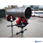 TAG Görgőkerekes csőtartó fej, Ø 1–12", teherbírás: 450kg, - Image 2