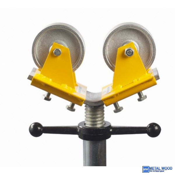 90061 TAG Görgőkerekes csőtartó fej, Ø 1–12", teherbírás: 450kg, rozsdamentes acélból készült csövekhez - Image 1