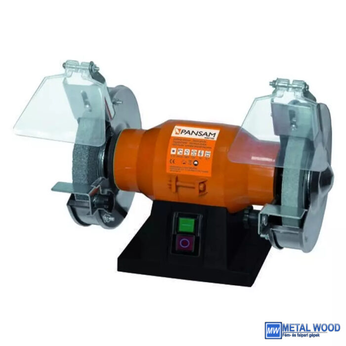 A067110 Dupla köszörűkorongos asztali köszörű 150W, köszörűkorong méret 150x16x12,7mm, elektromágneses biztonsági kapcsoló - Image 1