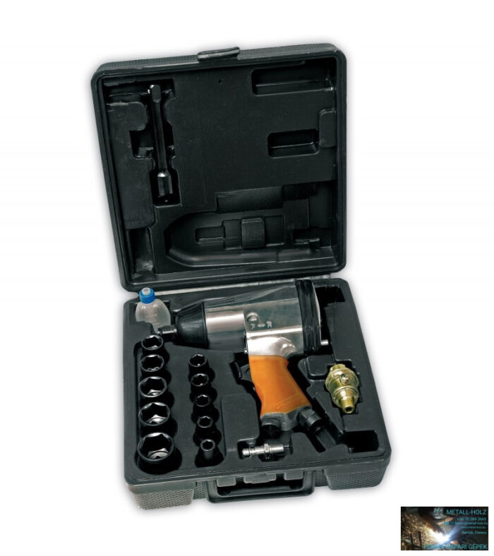 Pneumatikus ütvecsavarozó,1/2", 310Nm, 10db dugókulcs készlet (9-27mm) - Image 2