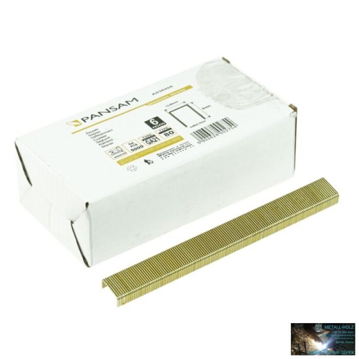 Tartlék kapcsok 6mm-tól-16mm-ig Ga21, tipus80, (1,25x1,00x5,7mm) 5000db - Image 3