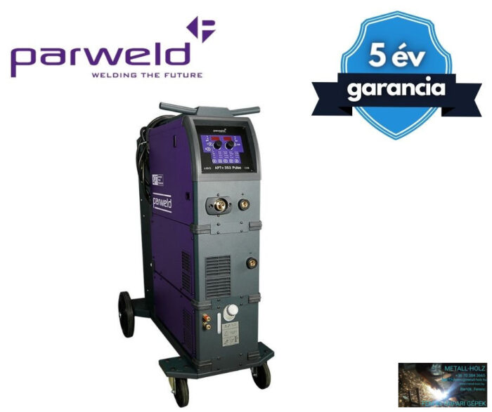 APTM353CW PARWELD 350A-es impulzus / dupla impulzusos MIG/MAG vízhűtéses hegesztőgép - Image 1
