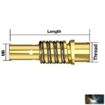 180A-os hegesztőpisztolyhoz közdarab M6 180A, jobbos menet (5db/cs) - Image 2