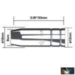 Kúpalakú gázterelő O 12 mm 180A (P200) (5db/cs) - Image 2