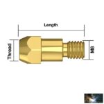 Közdarab 340A M8X28,5mm (5db/cs) - Image 2