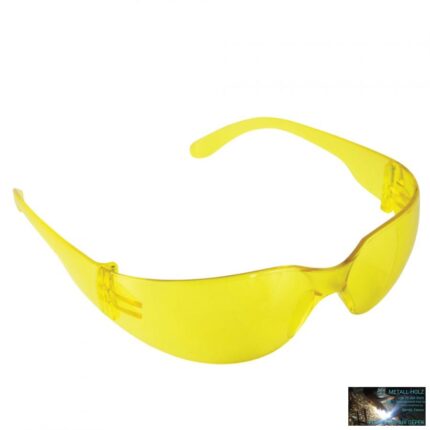 Védőszemüveg, polikarbonát, sárga