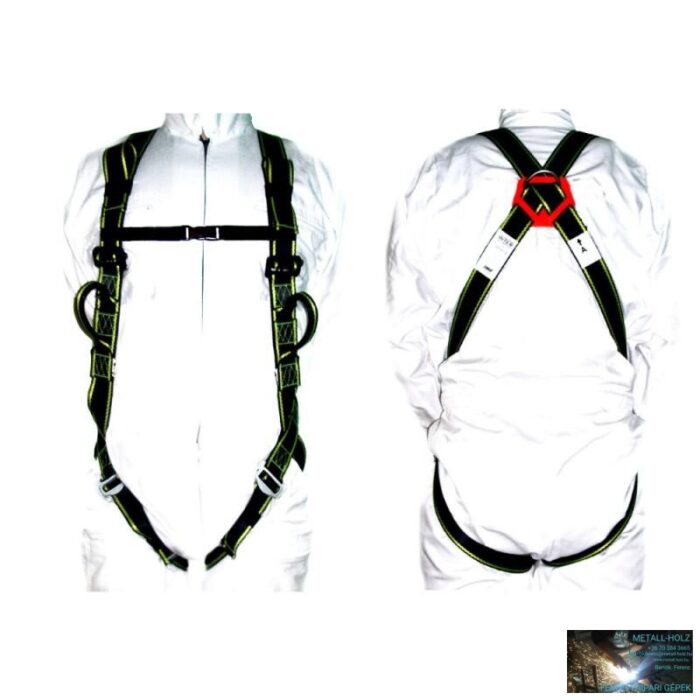 Biztonsági testhevederzet két felfüggesztési ponttal + biztonsági kötél - Image 1