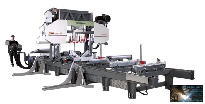 PILOUS CTR1300 FORESTOR - vízszintes rönkhasító faipari szalagfűrészgép. - Image 1