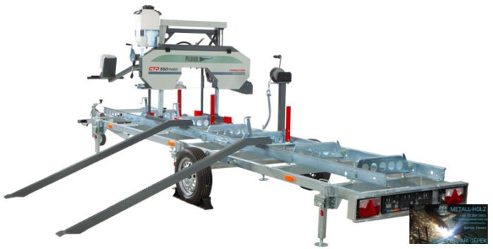 CTR-550-GX-MOBIL PILOUS CTR550-GX FORESTOR - vízszintes rönkhasító faipari szalagfűrészgép. - Image 1