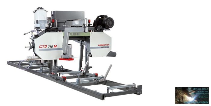 PILOUS CTR710 FORESTOR - PROFI - vízszintes rönkhasító faipari szalagfűrészgép. - Image 1