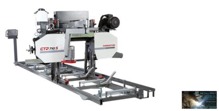 PILOUS CTR710 FORESTOR - PROFI - vízszintes rönkhasító faipari szalagfűrészgép.