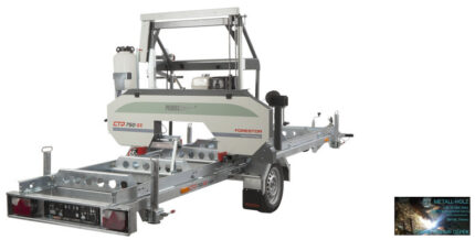 PILOUS CTR750-GX FORESTOR - vízszintes rönkhasító faipari szalagfűrészgép.