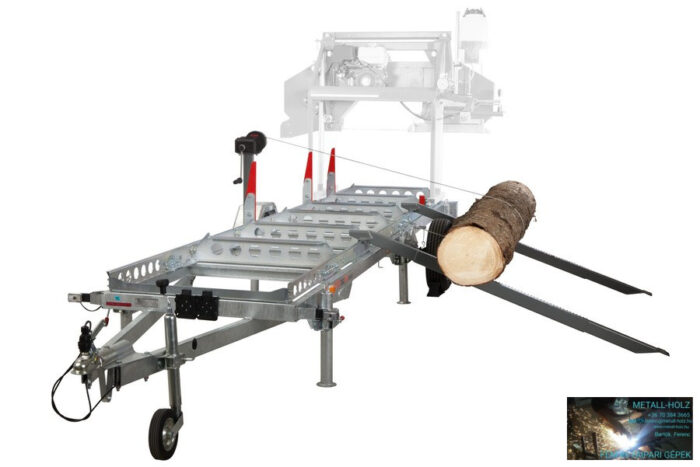 PILOUS CTR750 FORESTOR - vízszintes rönkhasító faipari szalagfűrészgép. - Image 2