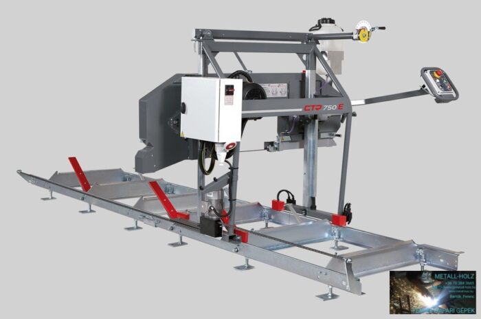 PILOUS CTR750 FORESTOR - vízszintes rönkhasító faipari szalagfűrészgép. - Image 2