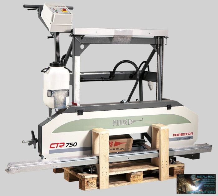 PILOUS CTR750 FORESTOR - vízszintes rönkhasító faipari szalagfűrészgép. - Image 6