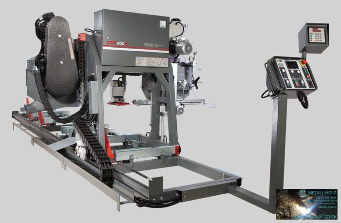 PILOUS CTR800 FORESTOR - vízszintes rönkhasító faipari szalagfűrészgép. - Image 2