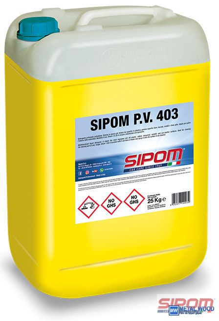 D00680025 Sipom P.V. 403 25 Kg - Műanyag Bőr Műbör tisztító - Image 1