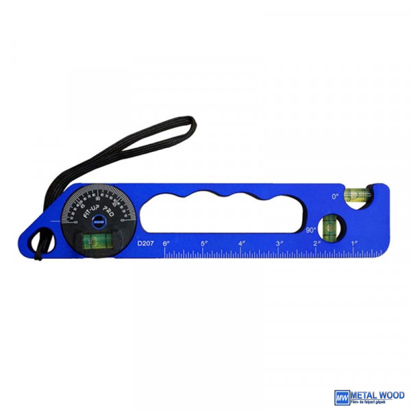 D207 FIT-UP PRO Torpedo mágneses vízmérték, dőlésmérővel, karimás csavarokhoz is - Image 1