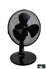 Asztali ventillátor 9", fehér vagy fekete 40cm magas