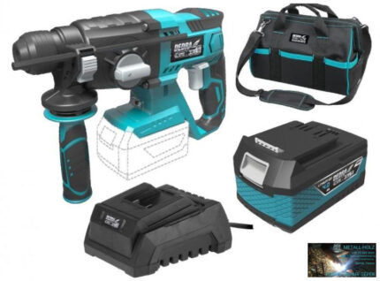 Dedra akkumulátoros ütvefúró 18 V készlet (akku + töltő + táska)