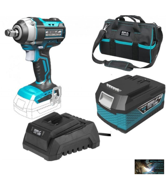 DED7020 Dedra akkumulátoros ütvecsavarozó 18 V készlet (akku + töltő + táska) - Image 1