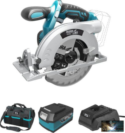 Dedra akkumulátoros körfűrész 18 V készlet (akku + töltő + táska)