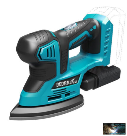 Akkumulátoros deltacsiszoló 18V, 140x140x93mm