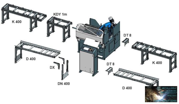 PILOUS DYNAMIC 2.6 NC automata szalagfűrészgép - Image 10
