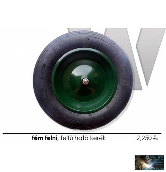 FX021412 WKR Talicska kerék 3.5x8 pumpálható, tengellyel Limex - Image 1