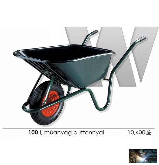 FX100504 WKR Talicska 100l műanyag puttonnyal, pumpálható kerékkel, Limex - Image 1