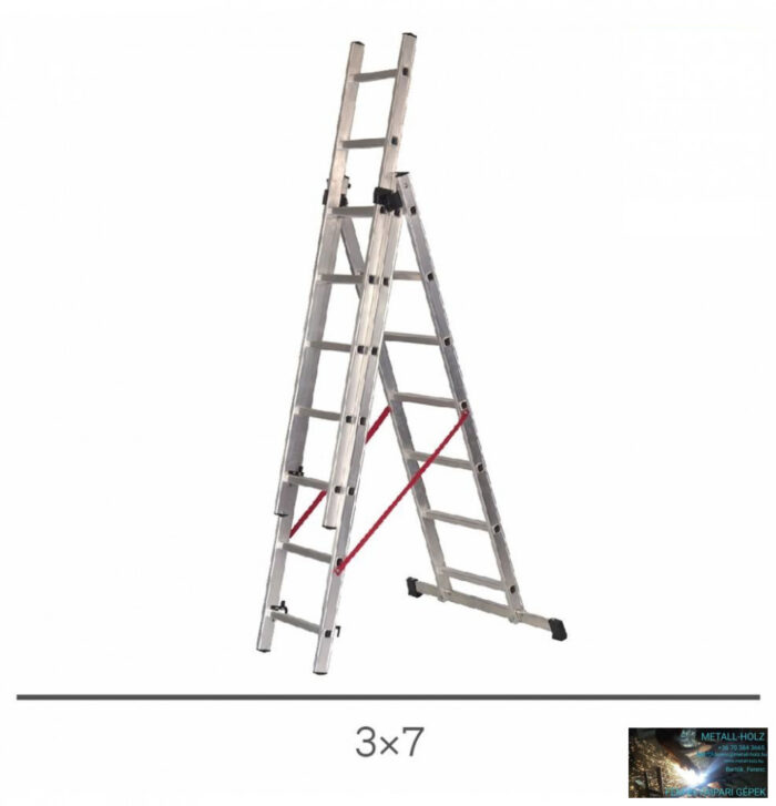 Létra 3 részes többcélú 3x7 alu. Basic EN131 - Image 1