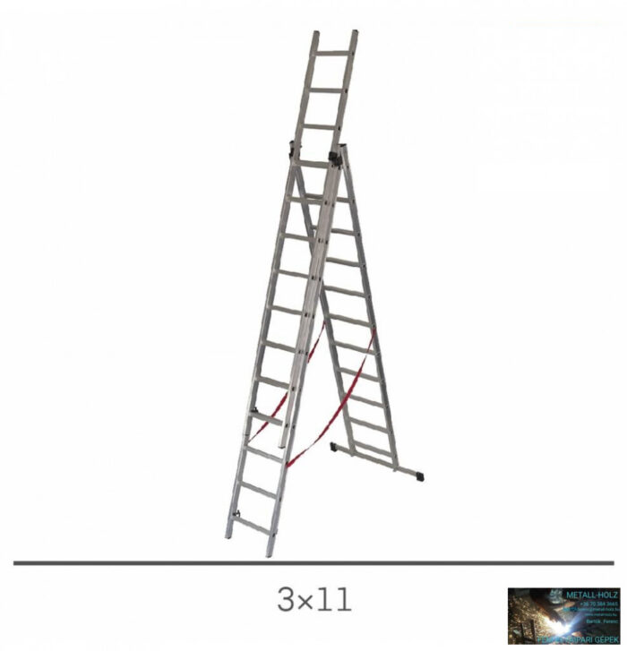 Létra 3 részes többcélú 3x11 alu. Basic EN131 - Image 1