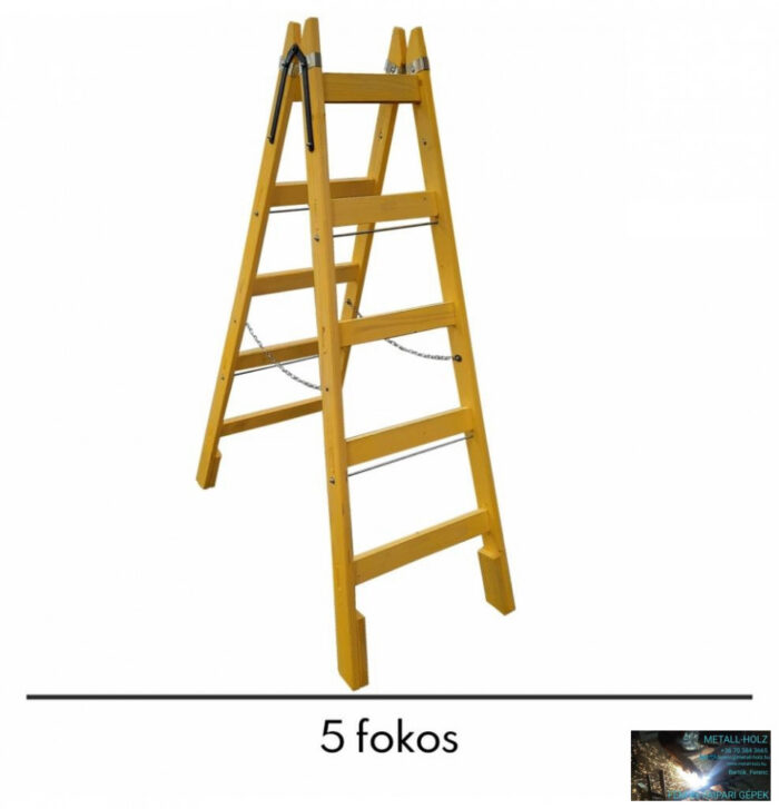 Létra fa 5 fokos háztartási - Image 1