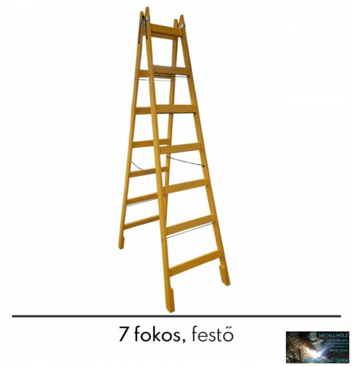 Létra fa 7 fokos festő - Image 1
