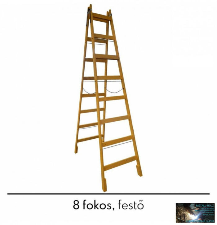 Létra fa 8 fokos festő - Image 1