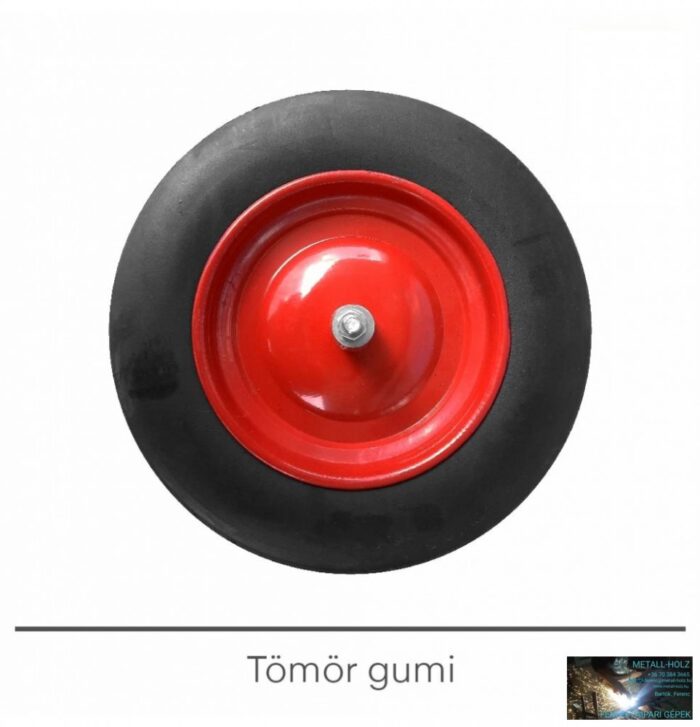 FX99500 WKR Talicska kerék tömör gumi, fém felnis, csapágyas+tengellyel - Image 1