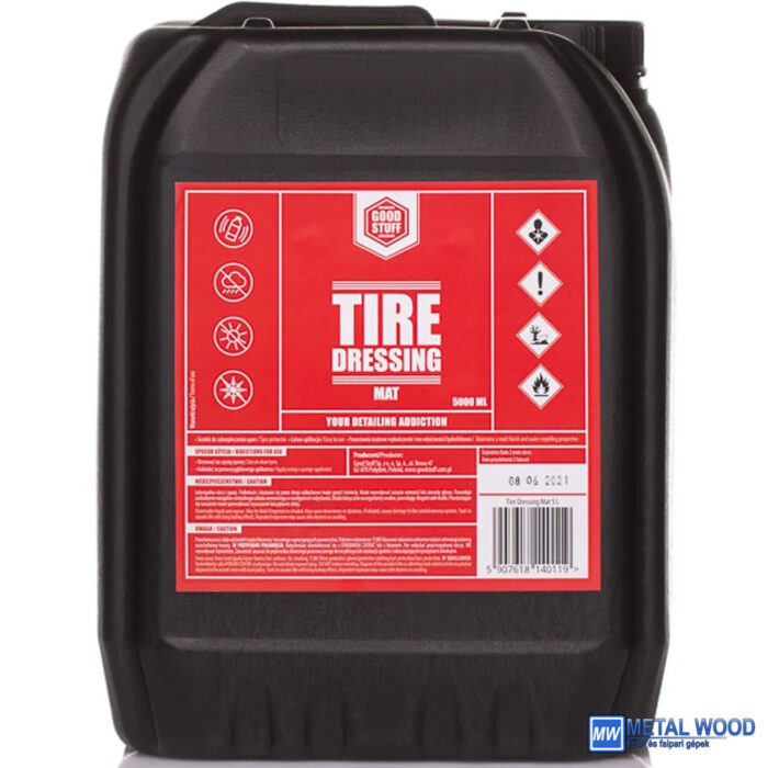 GS016 Good Stuff Tire Dressing Mat - Gumiápoló Matt 5 L - Image 1