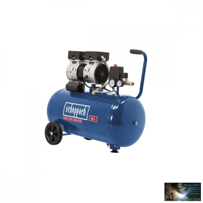 HC50si HC 50 Si Csendes olajmentes kéthengeres kompresszor 50 literes, 8 bar - Image 1