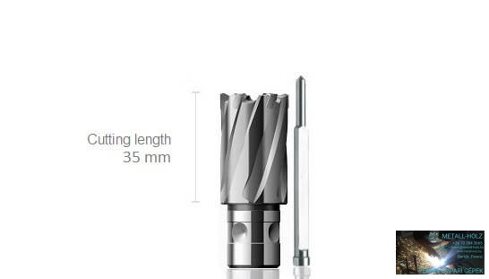 HKK-F-051 51/35 MUNKAHOSSZ CARBIDE KEMÉNYFÉMLAPKÁS FEIN QUICK-IN MAGFÚRÓ - Image 1