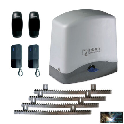 CARDIN / TELCOMA tolómotor szett 300 kg-ig, EDGE távirányítóval, 4m fogasléc Kit Ace Fast/e/Crv4