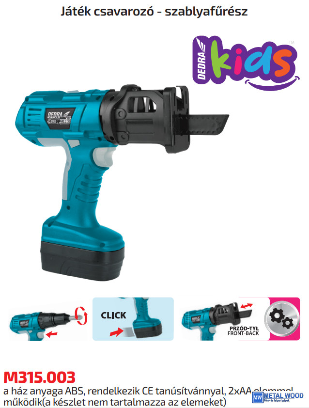 M315-003_ Játék csavarozó - szablyafűrész - Image 1
