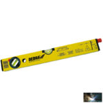 Lézeres vízmérték 60cm, két libellás, pontosság 1mm/mm, 0-90°