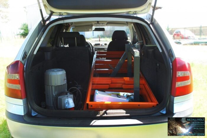 MVS Mini Sawmill-1 mobil láncos faipari gyorsfűrész szett áramfejlesztő generátorral - Image 7