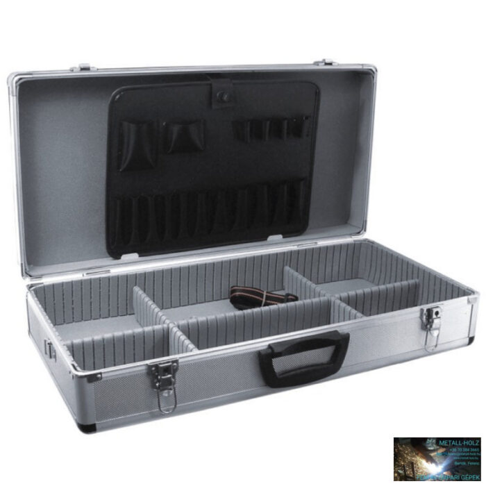 Alumínium bőrönd 640x325x150, ezüstszínű - Image 1