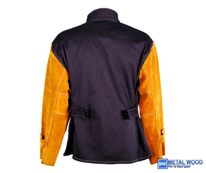 Parweld Panther BLACK PPE bőr ujjú hegesztőkabát méret: M-L-XL-2XL-3XL-4XL - Image 2