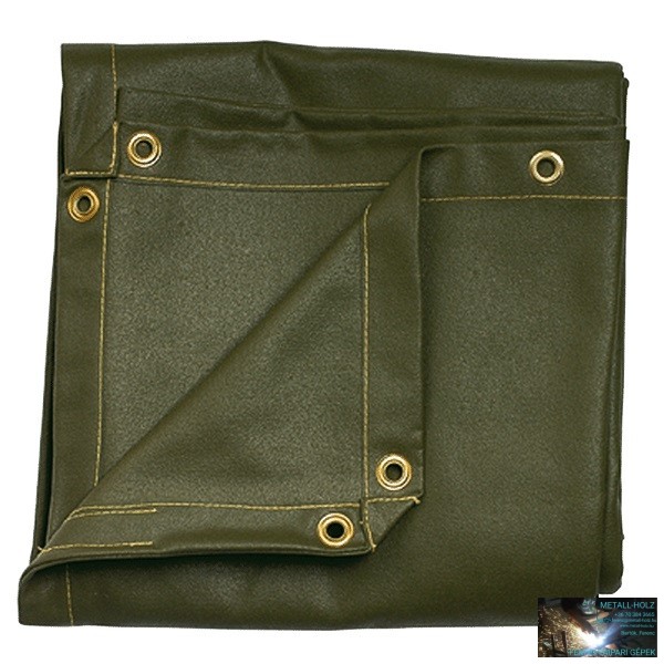 P3886G Hegesztőfüggöny zöld UV fényálló PVC, 2,4mx1,8m - Image 1