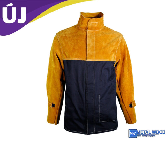 Parweld Panther BLACK PPE Bőr ujjú hegesztőkabát bőrköpennyel méret: M-l-xl-2xl-3xl-4xl - Image 1